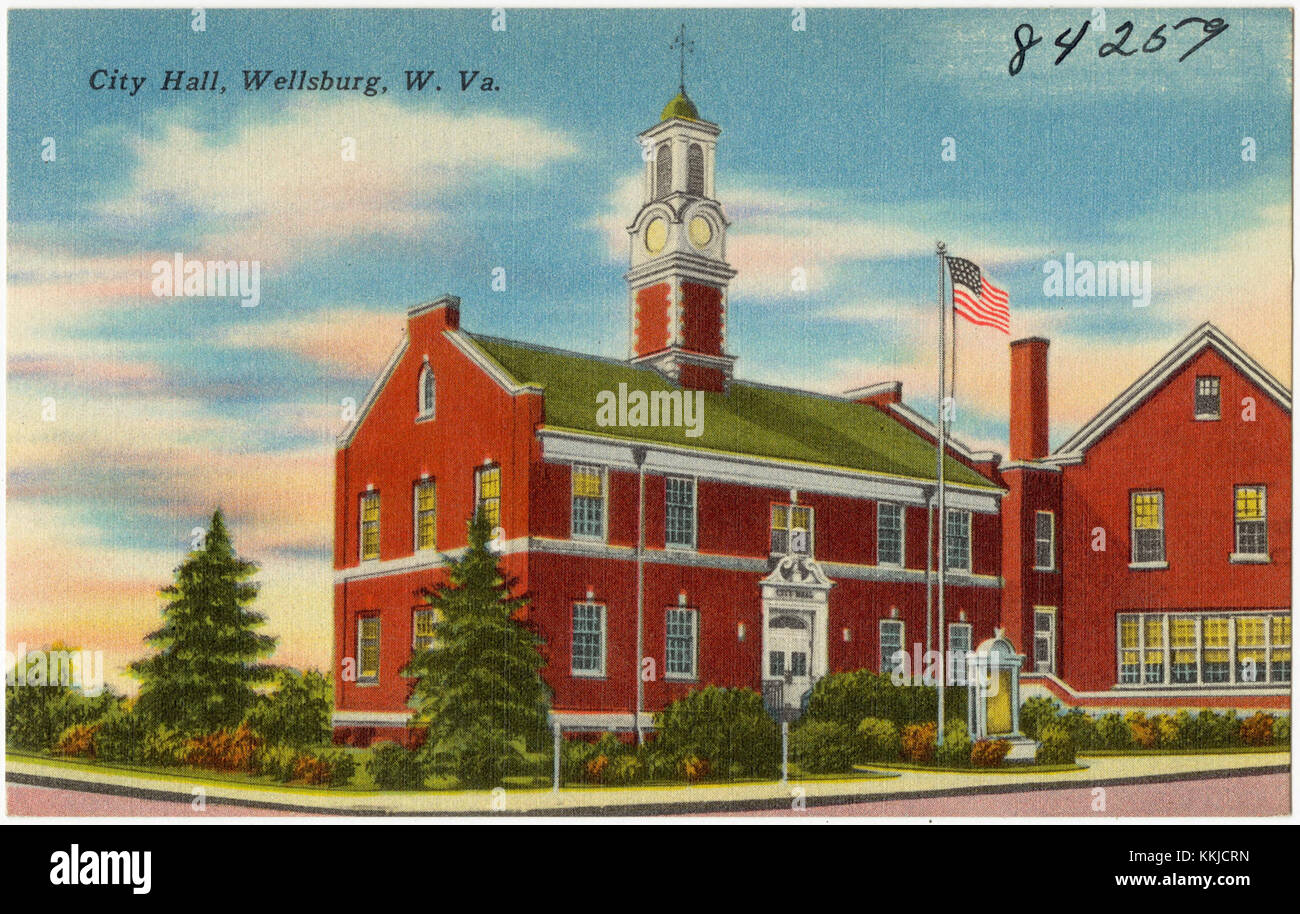 City hall, Wellsburg, W. Va (84259 Stock Photo Alamy