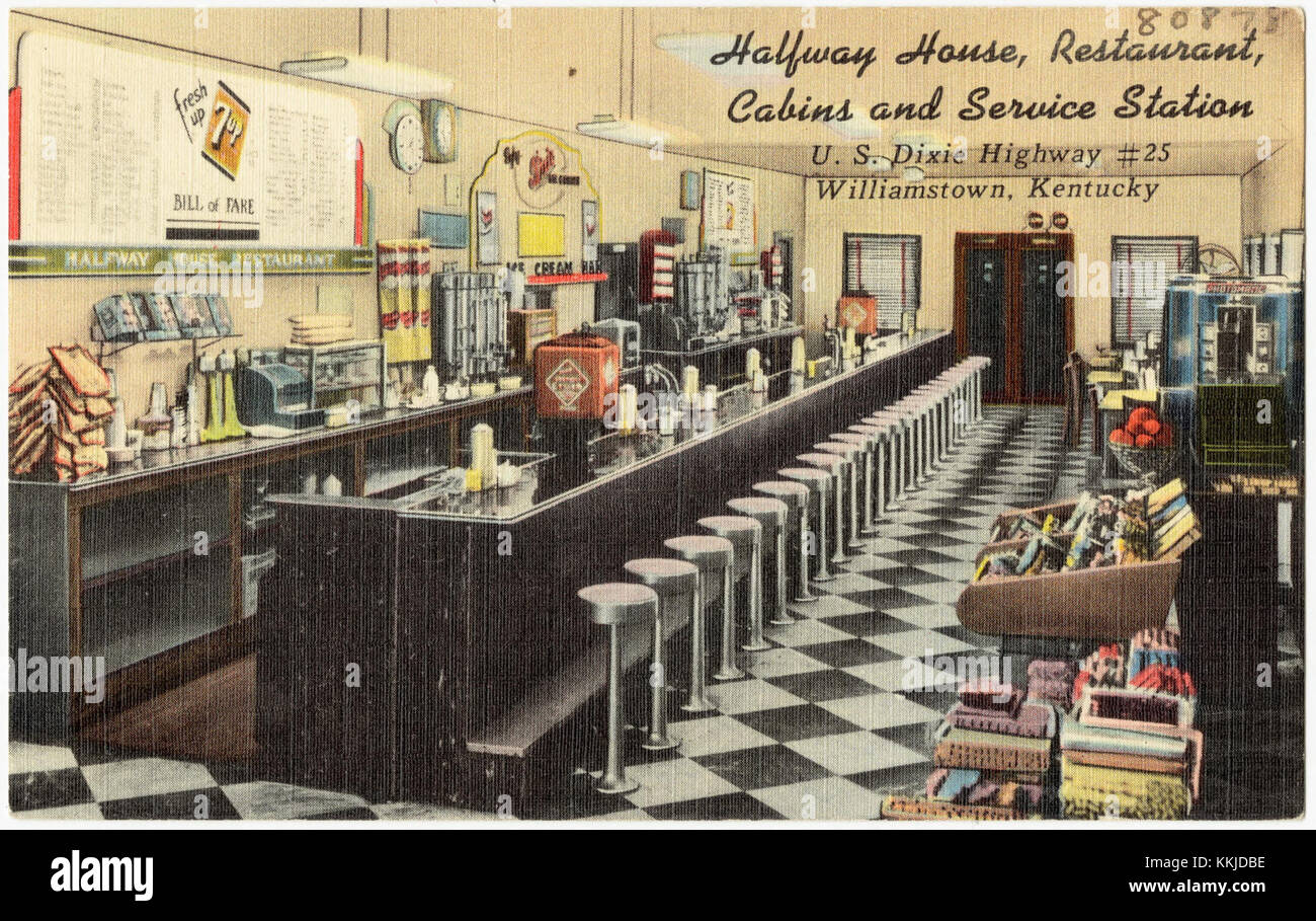 Halfway House Restaurant Cabins And Service Station U S Dixie