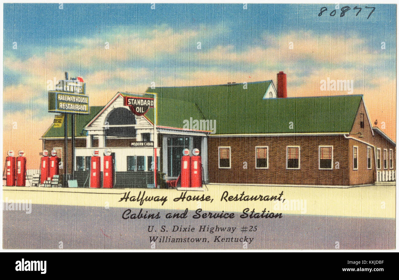 Halfway House Restaurant Cabins And Service Station U S Dixie