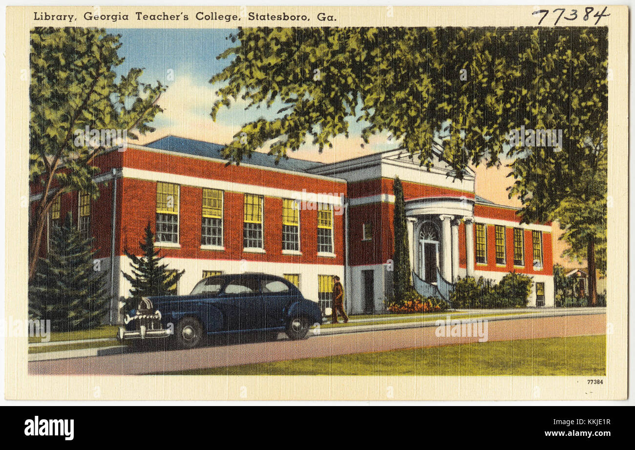 The Georgia Teacher's College library, located in Statesboro, Georgia ...