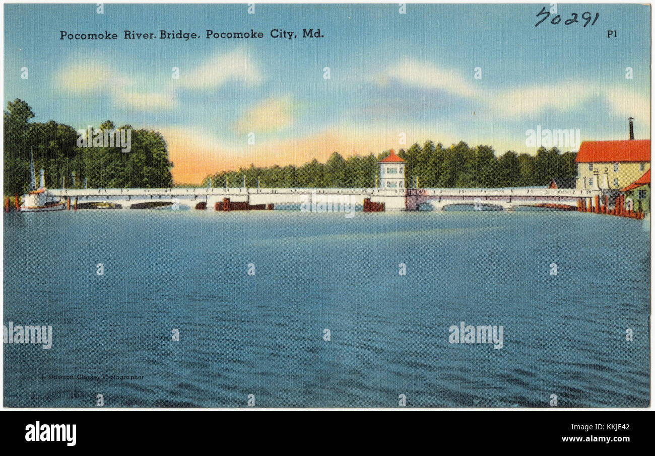 Pocomoke River Bridge, Pocomoke City, Md (70291 Stock Photo - Alamy