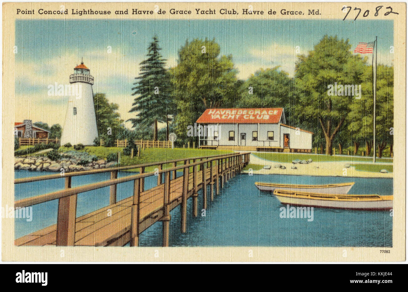 Point Concord Lighthouse and Havre de Grace Yacht Club, Havre de Grace