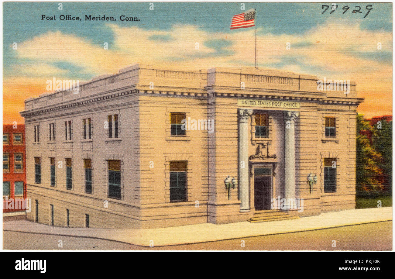 Post Office, Meriden, Conn (77929 Stock Photo Alamy