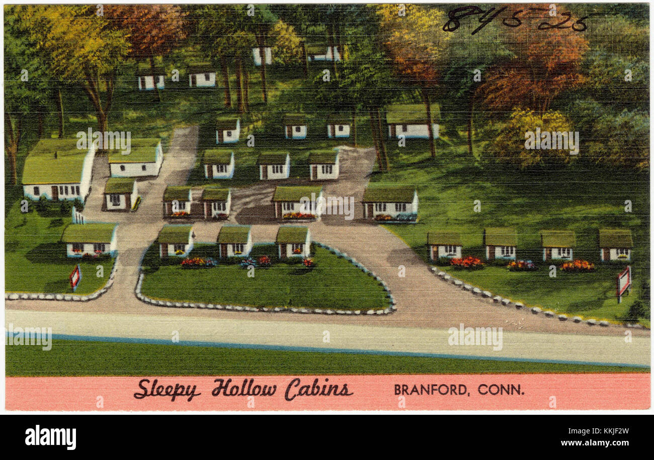 Sleepy Hollow Cabins, Branford, Conn (84525 Stock Photo - Alamy