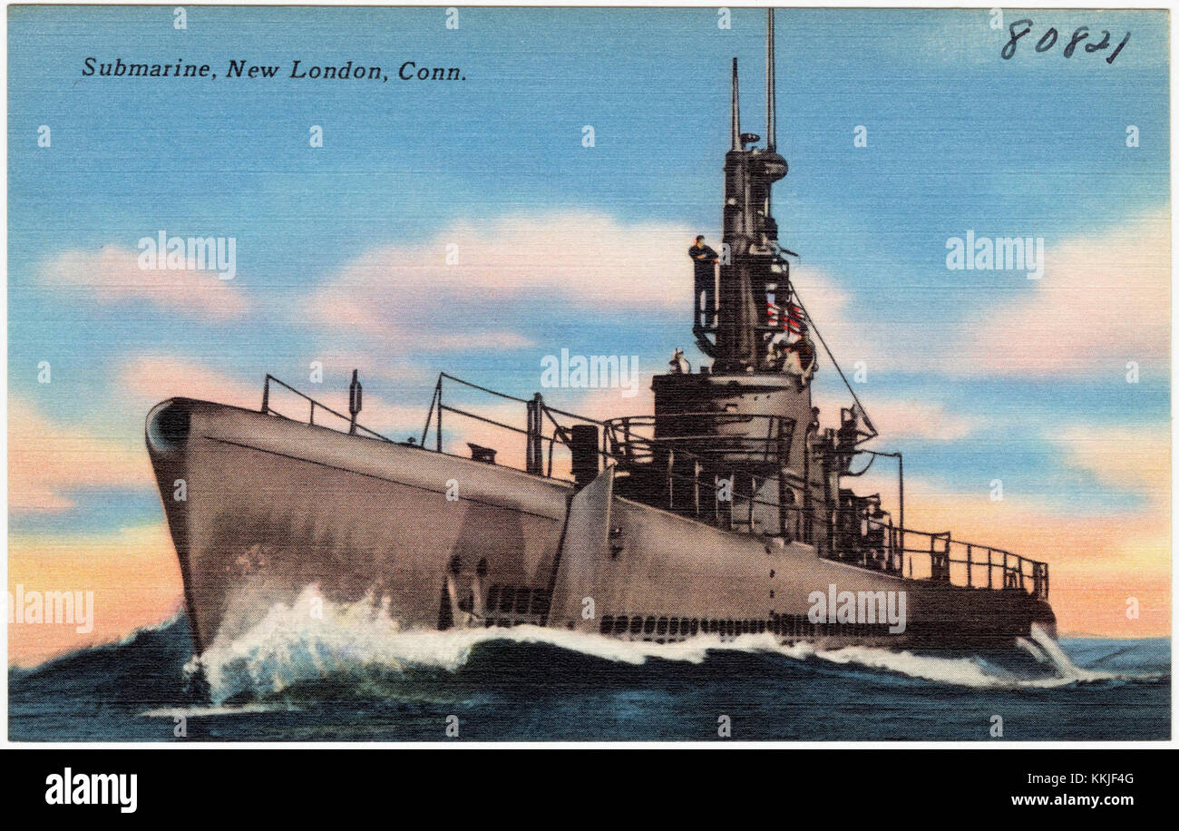 Subase A submarine photographed in New London, Connecticut, highlights the ...