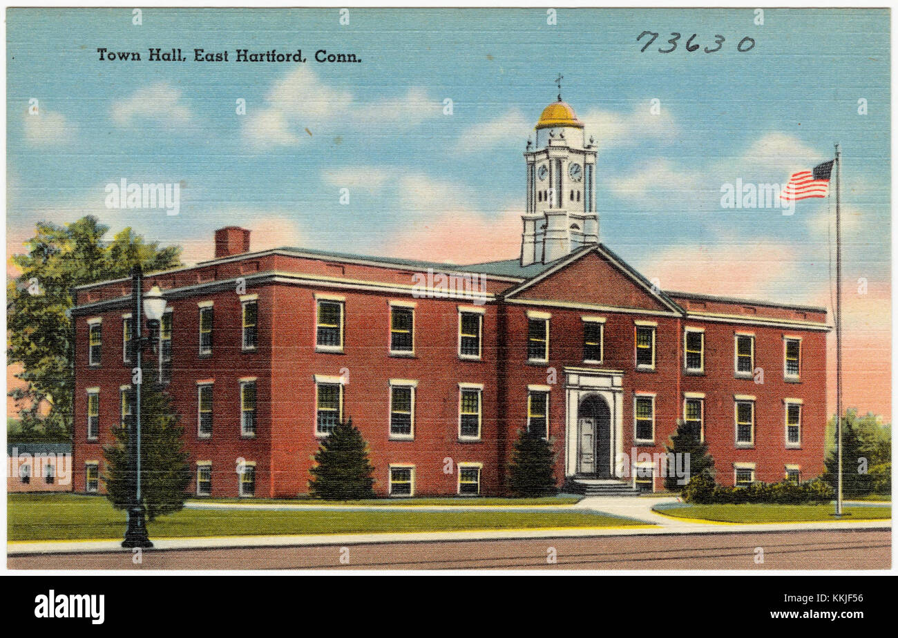Town Hall, East Hartford, Conn (73630 Stock Photo Alamy