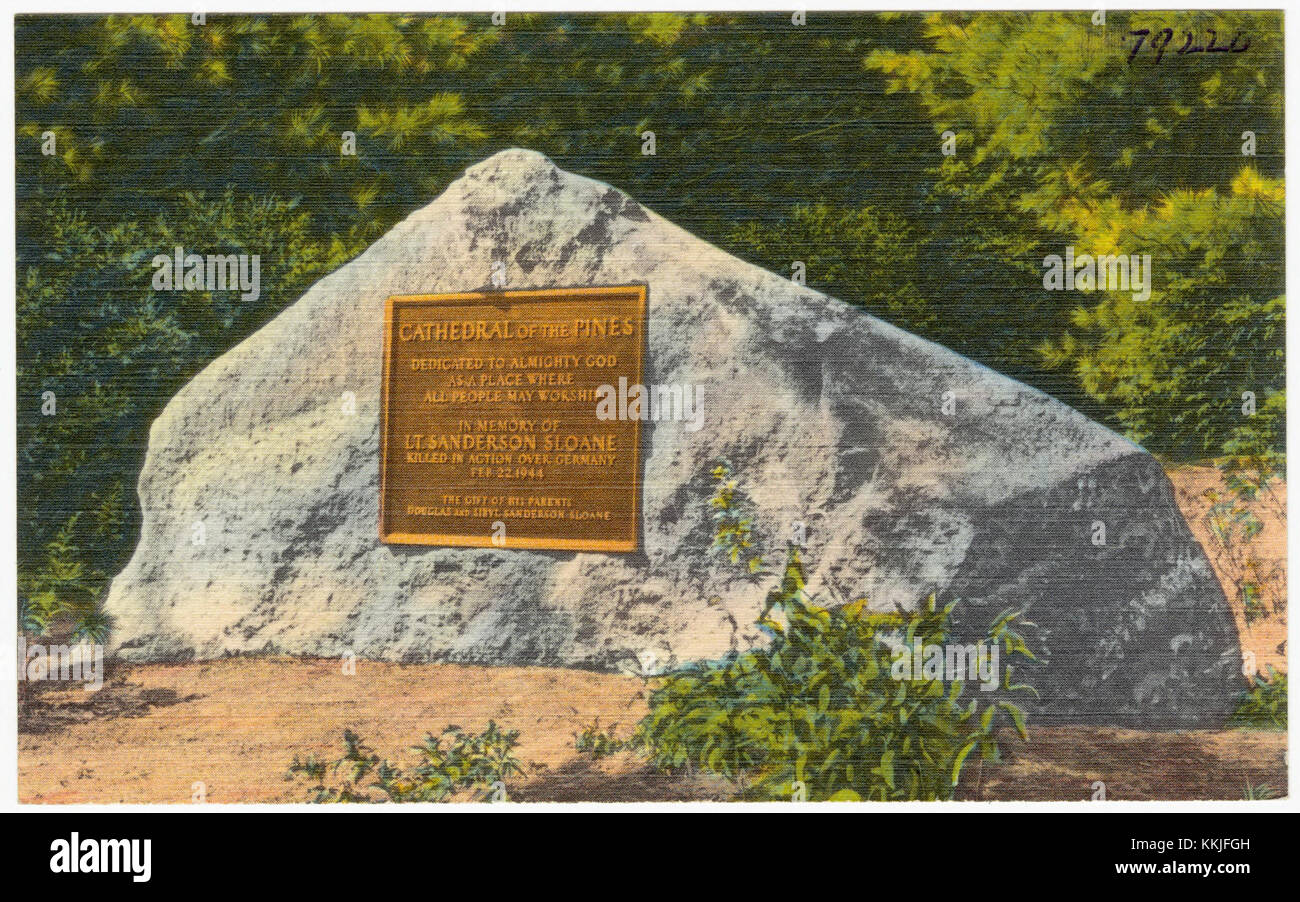 Cathedral of the Pines, Rindge, New Hampshire. The Boulder (79220 Stock
