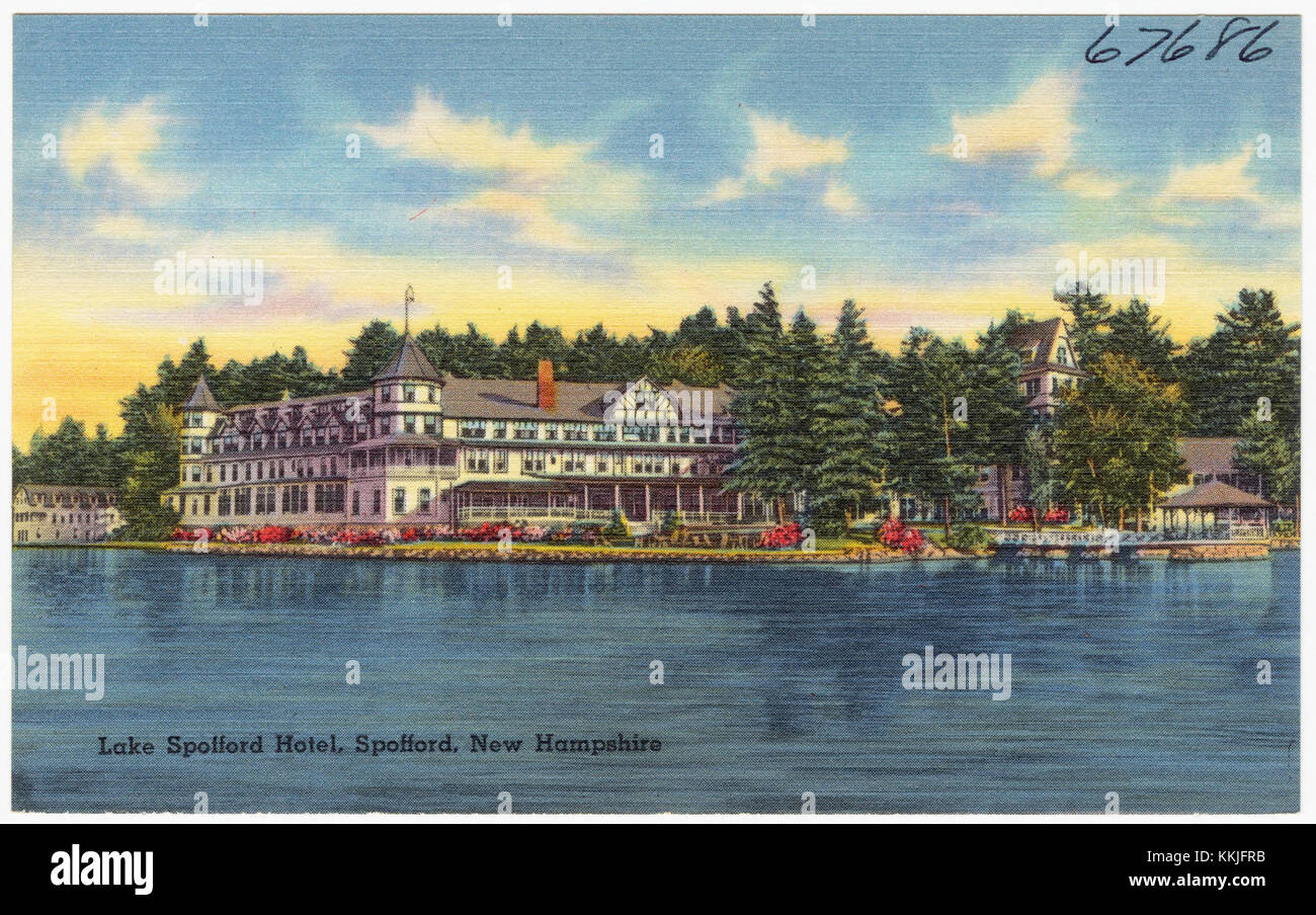 Lake Spofford Hotel, Spofford, New Hampshire (67686) Stock Photo