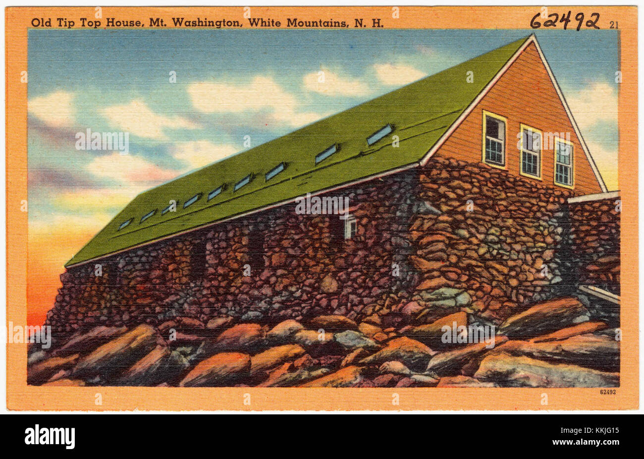 Old Tip Top House, Mt. Washington, White Mountains, N.H (62492 Stock