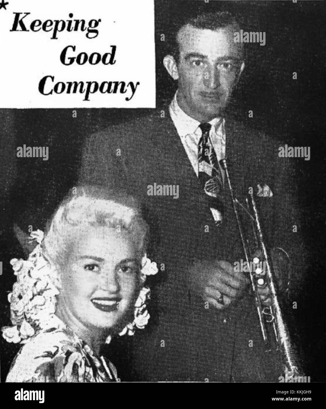 Harry James and Betty Grable Stock Photo