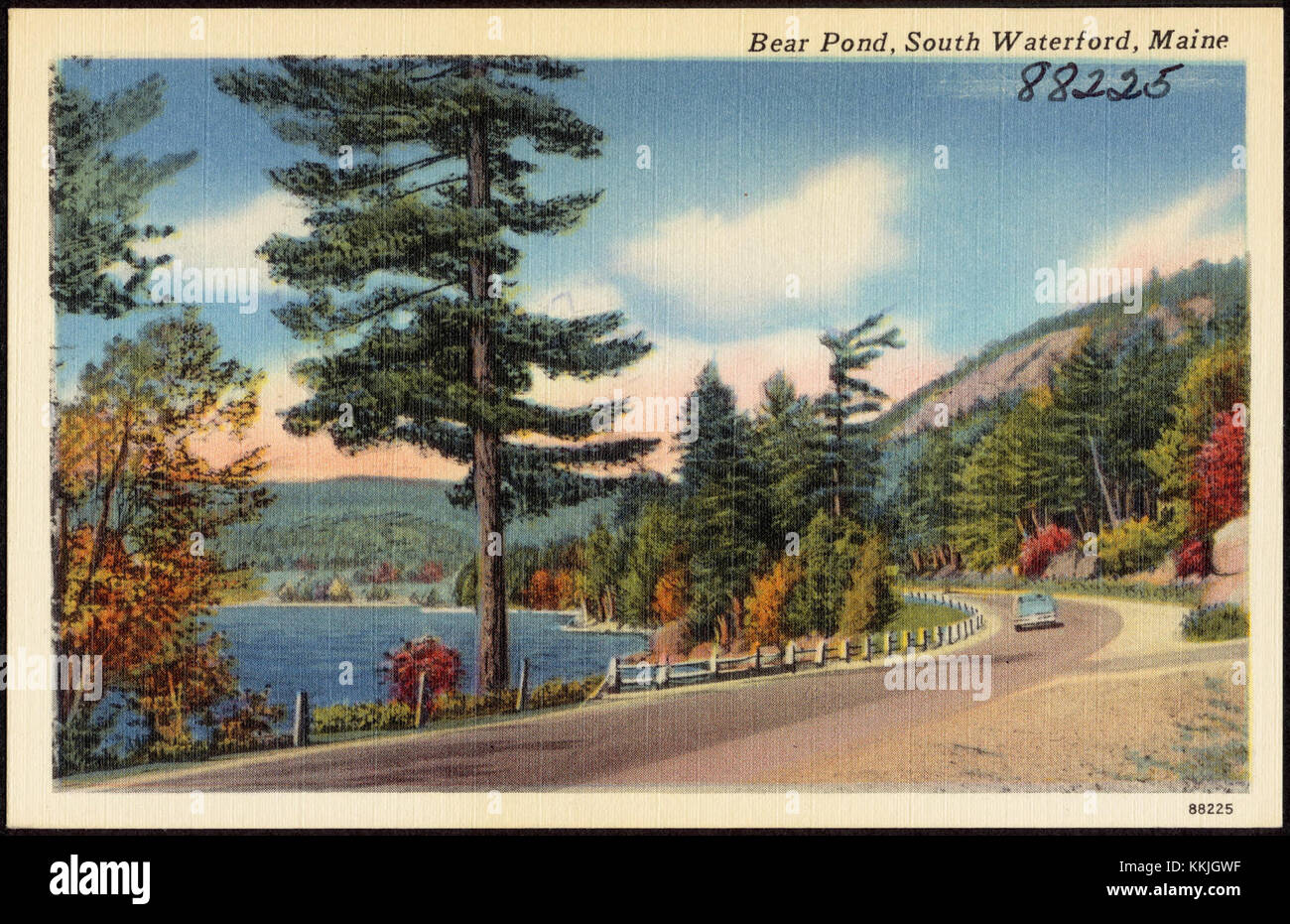 Bear Pond, South Waterford, Maine (88225 Stock Photo Alamy