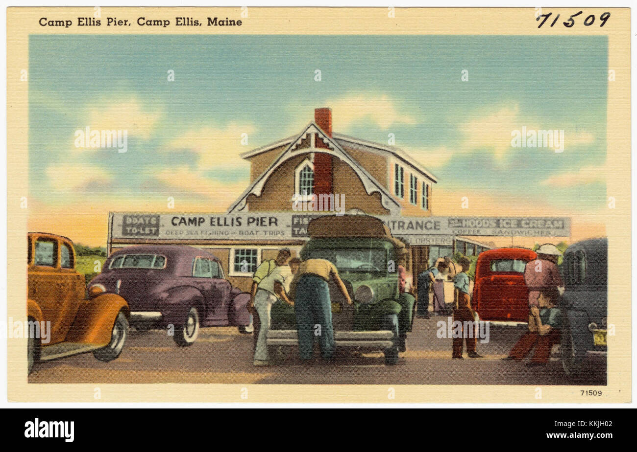 Camp Ellis Pier, Camp Ellis, Maine (71509 Stock Photo Alamy