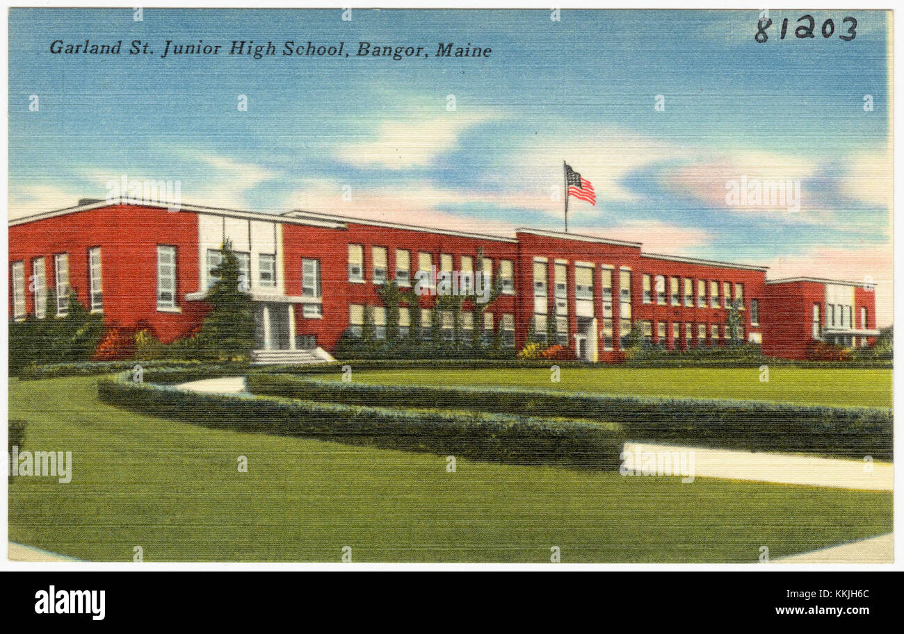 Garland St. Junior High School, Bangor, Maine (81203 Stock Photo Alamy