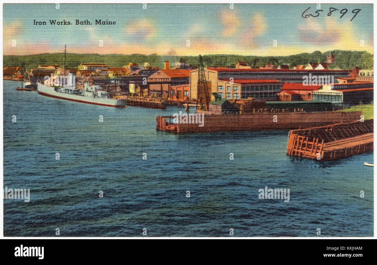 Iron Works, Bath, Maine (65899 Stock Photo Alamy
