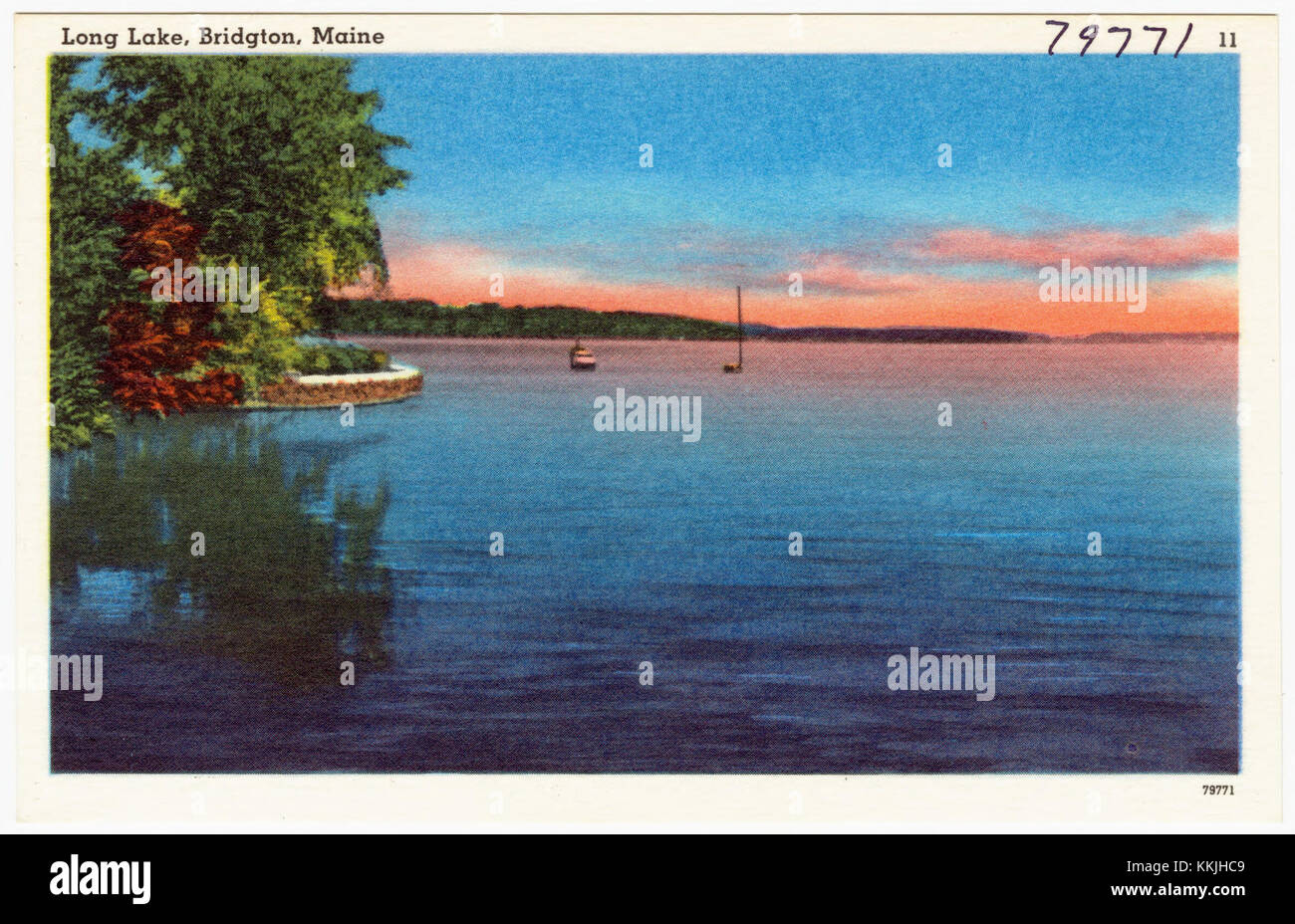 Long Lake, Bridgton, Maine (79771) Stock Photo