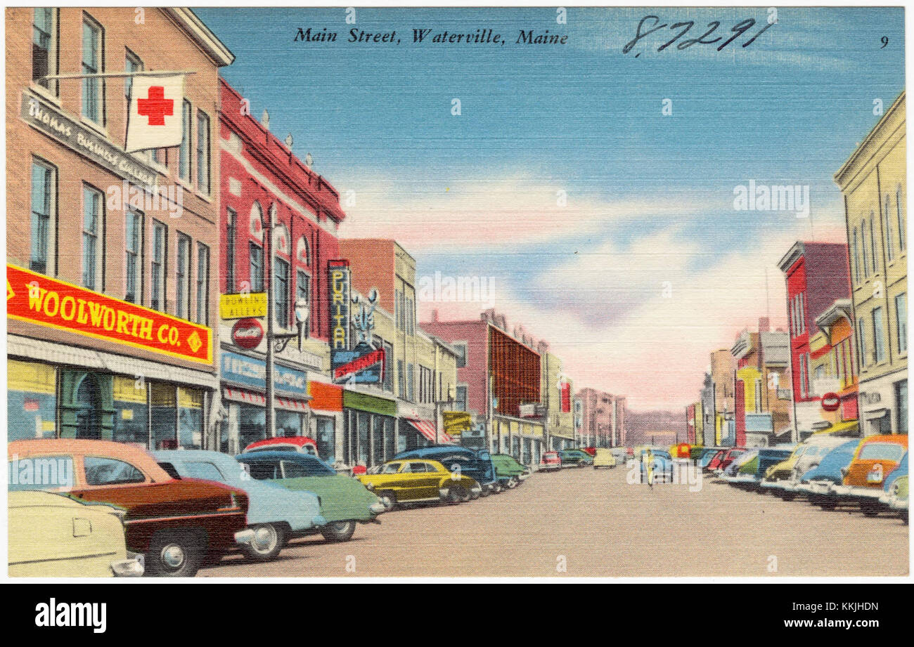Main street waterville hires stock photography and images Alamy