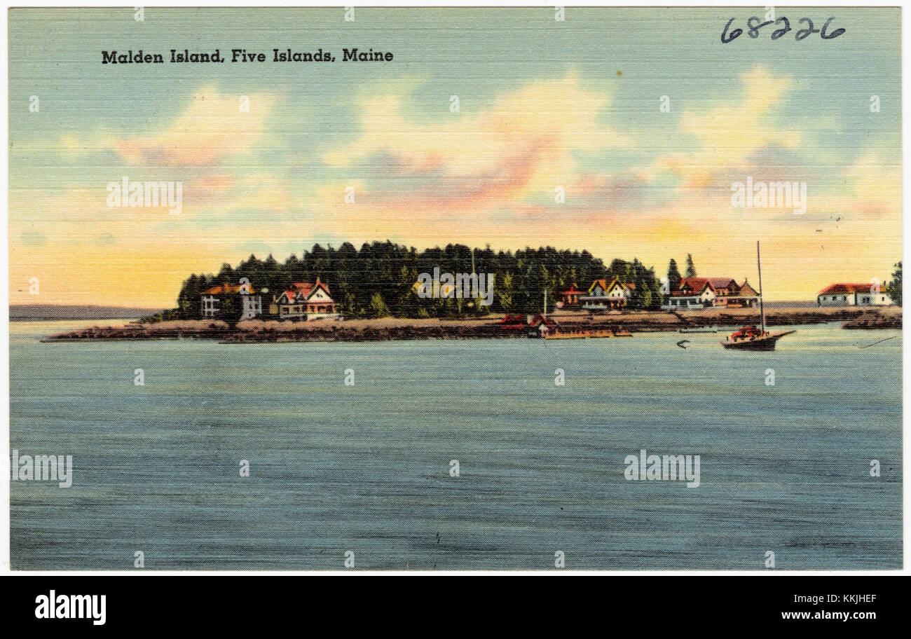 Malden Island, Five Islands, Maine (68226 Stock Photo Alamy