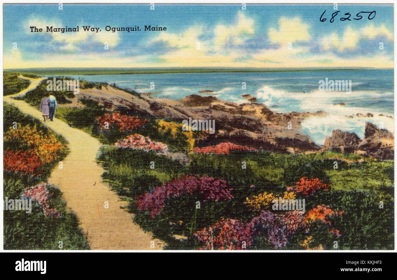 The Marginal Way, Ogunquit, Maine (68250 Stock Photo Alamy