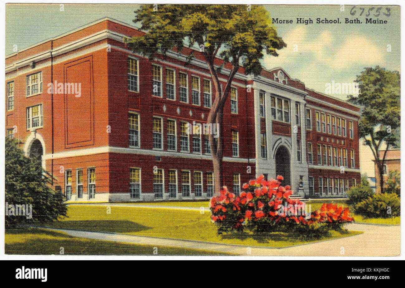 Morse High School, Bath, Maine (67553 Stock Photo Alamy