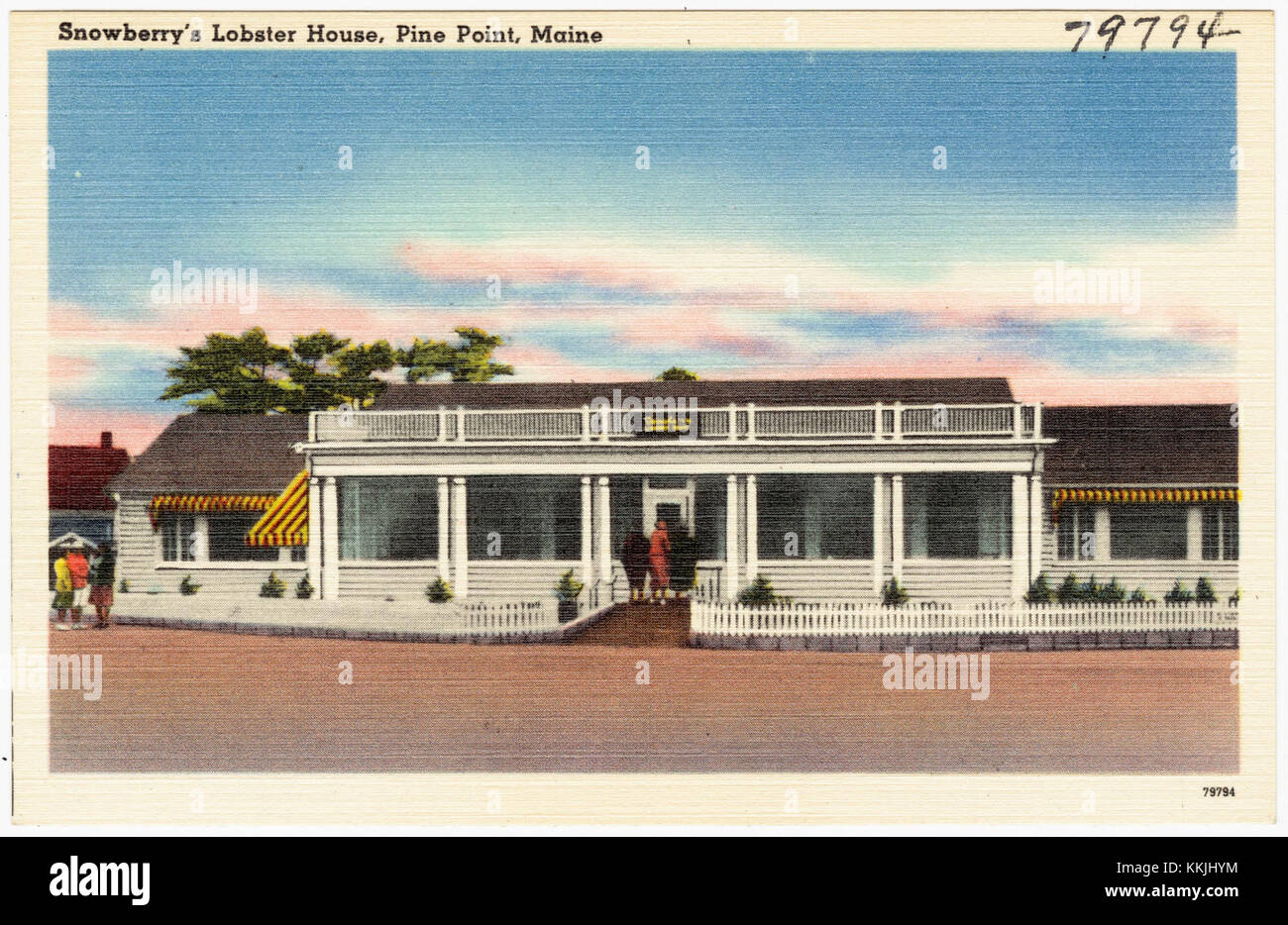Snowberry's Lobster House, Pine Point, Maine (79794 Stock Photo Alamy