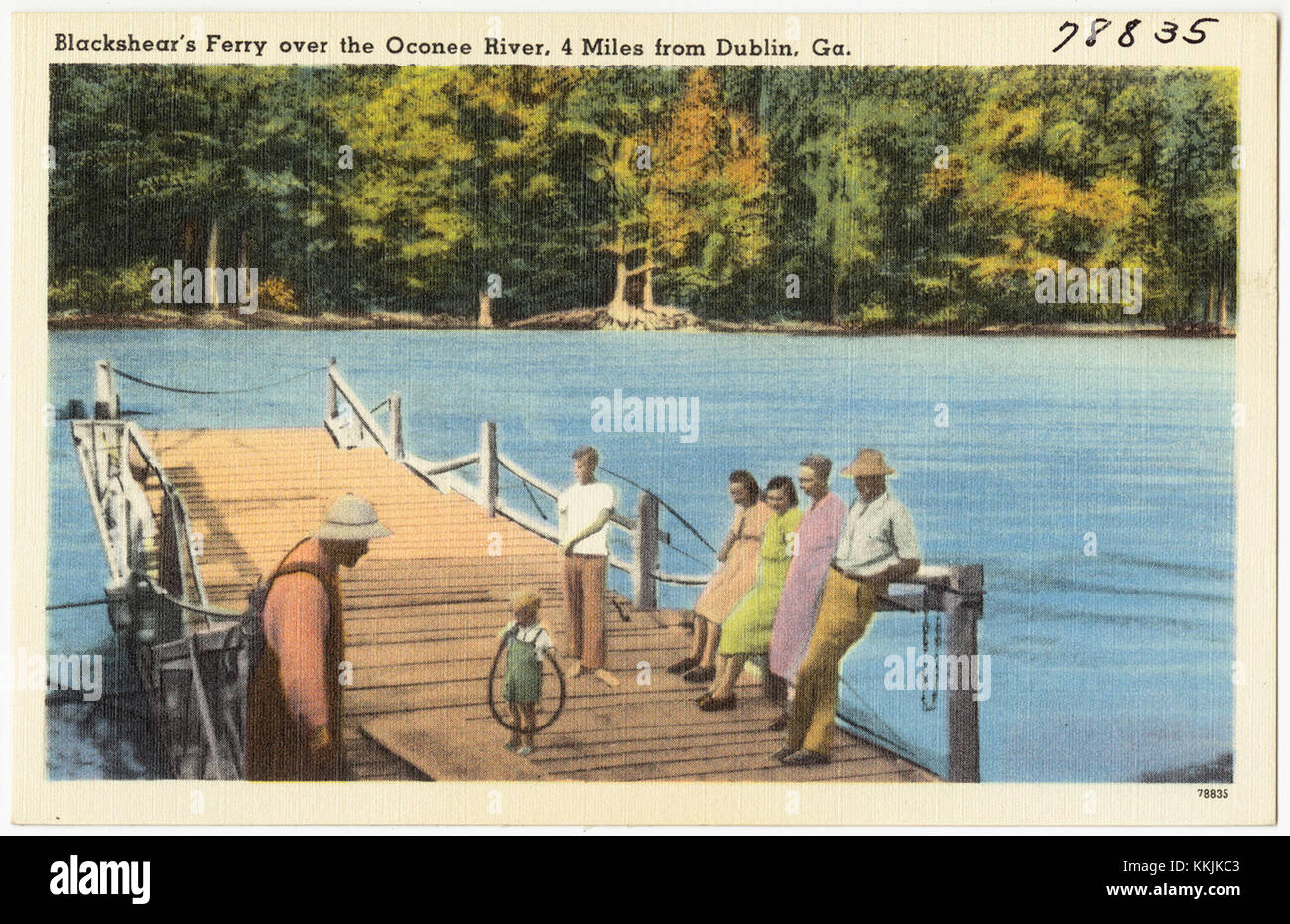 Blackshear's Ferry over the Oconee River, 4 miles from Dublin, Ga