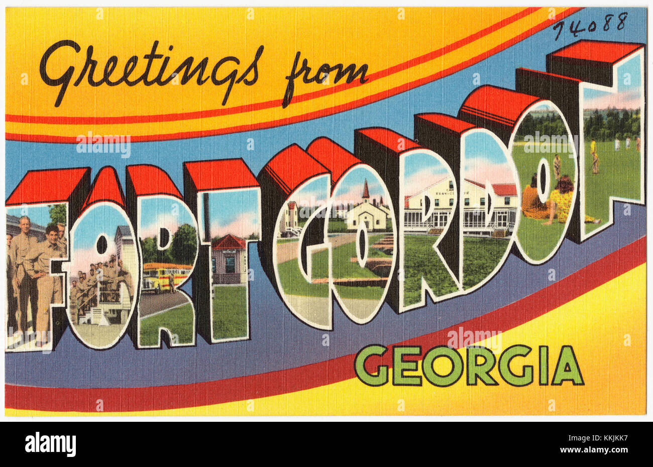 Greetings from Fort Gordon (8367049561 Stock Photo Alamy