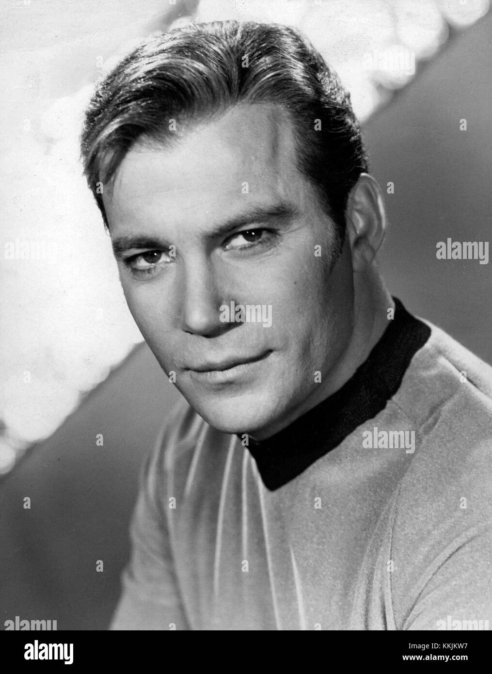William Shatner is best known for his portrayal of Captain James T. Kirk in the iconic science fiction television series Star Trek. His performance became central to the show's success and cultural impact. Stock Photo