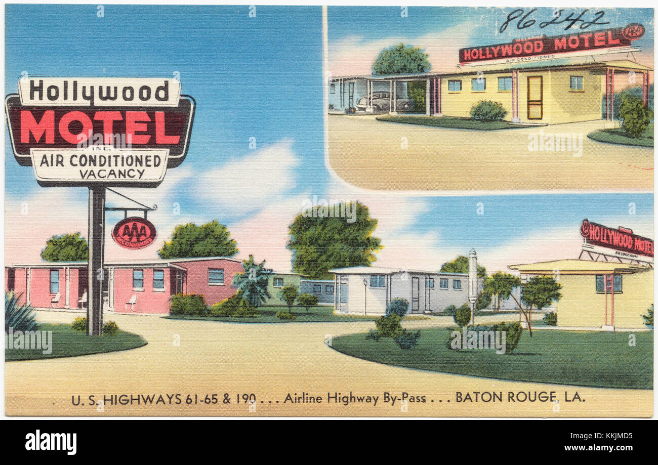 Hollywood Motel, U. S. Highway 6165 & 190. . . Airline Highway ByPass. . . Baton Rouge, La
