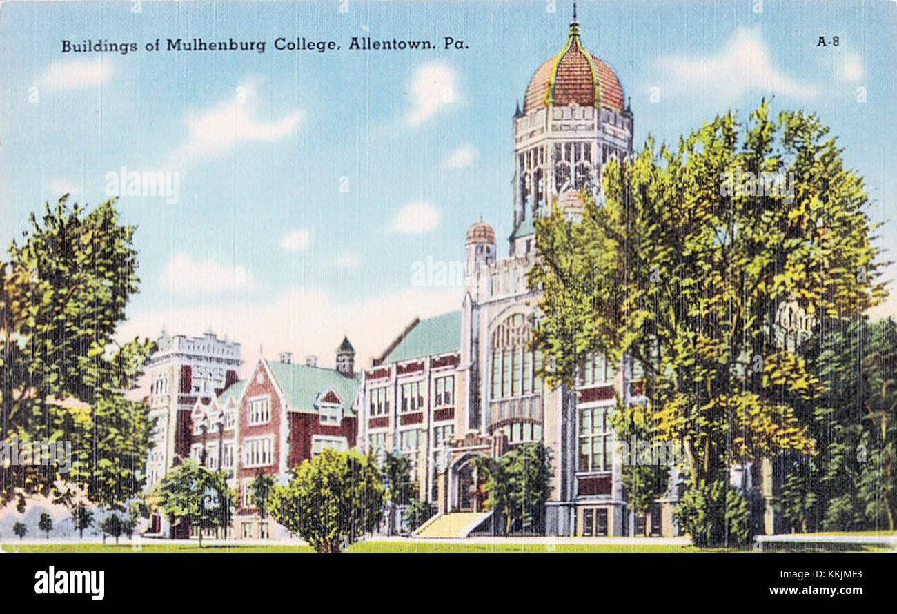 1940 - Muhlenberg College - Hass Building and Trumblower Science Center Stock Photo