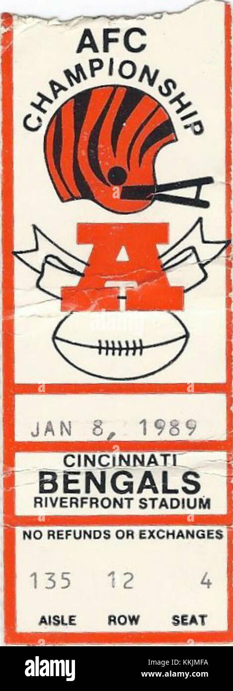 Cincinnati Bengals vs. Buffalo Bills, January 8, 1989 AFC Championship