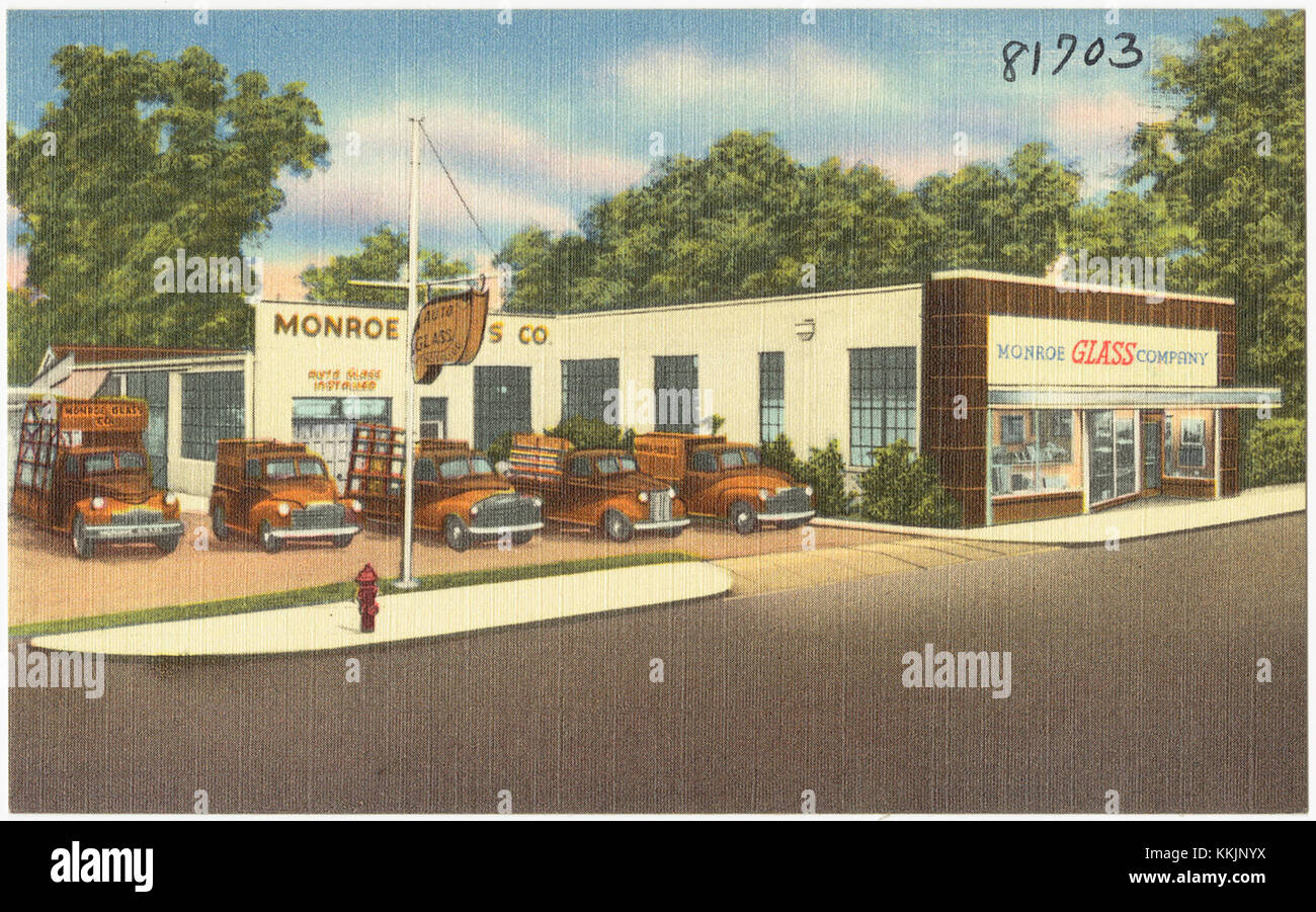 Monroe Glass Company, 414 Walnut, Monroe, Louisiana (8185139571 Stock