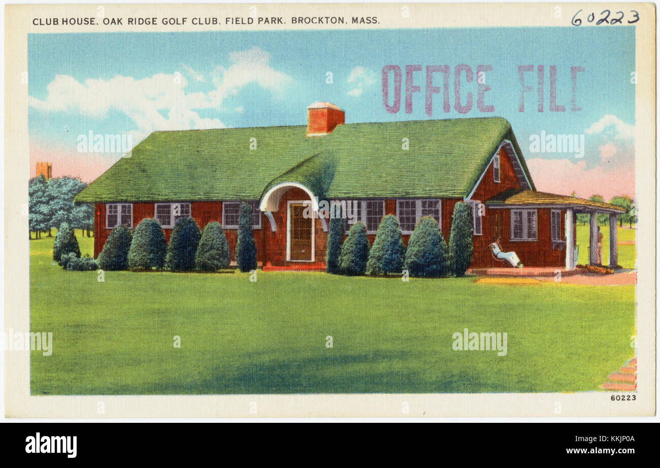 Clubhouse, Oak Ridge Golf Course, Field Park, Brockton, Mass (60223 Stock Photo Alamy