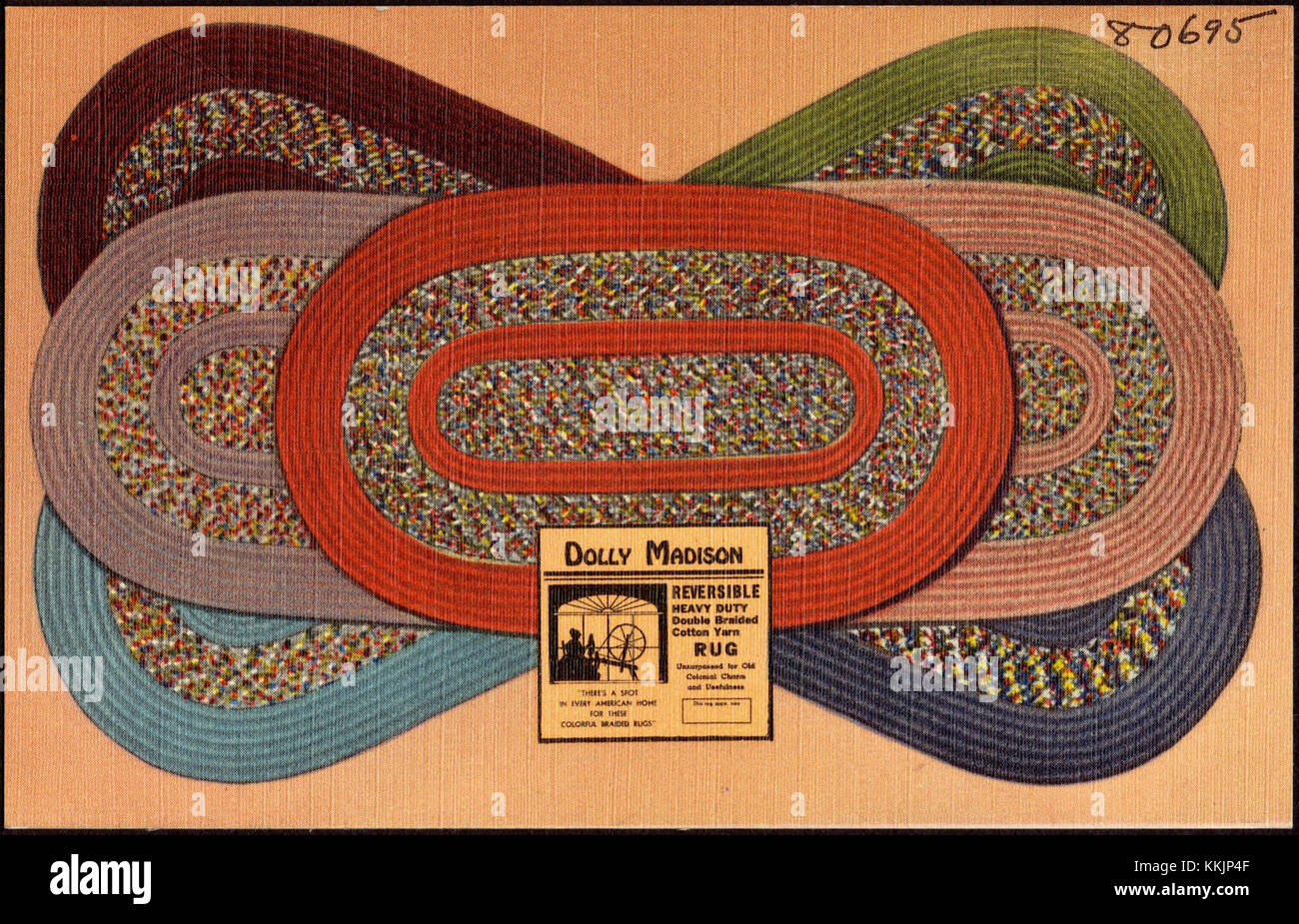 Dolly Madison. Reversible heavy duty double braided cotton yarn rug