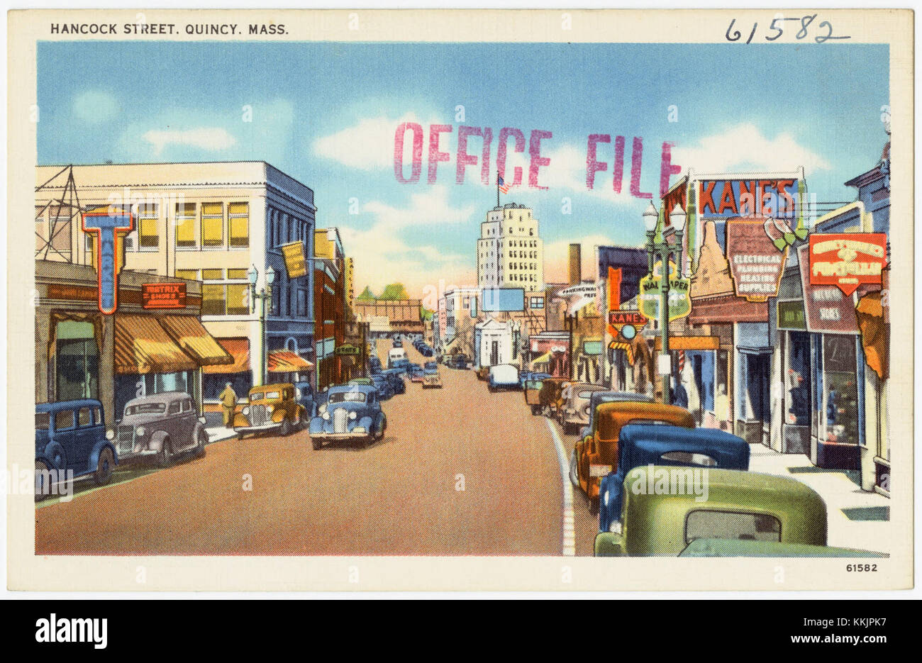 Hancock Street, Quincy, Mass (61582 Stock Photo Alamy