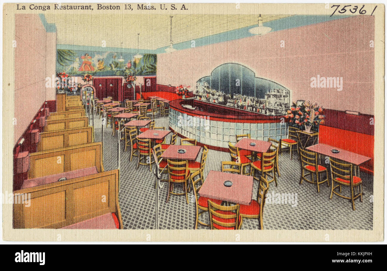 La Conga Restaurant, Boston 13, Mass., U. S. A (75361 Stock Photo Alamy