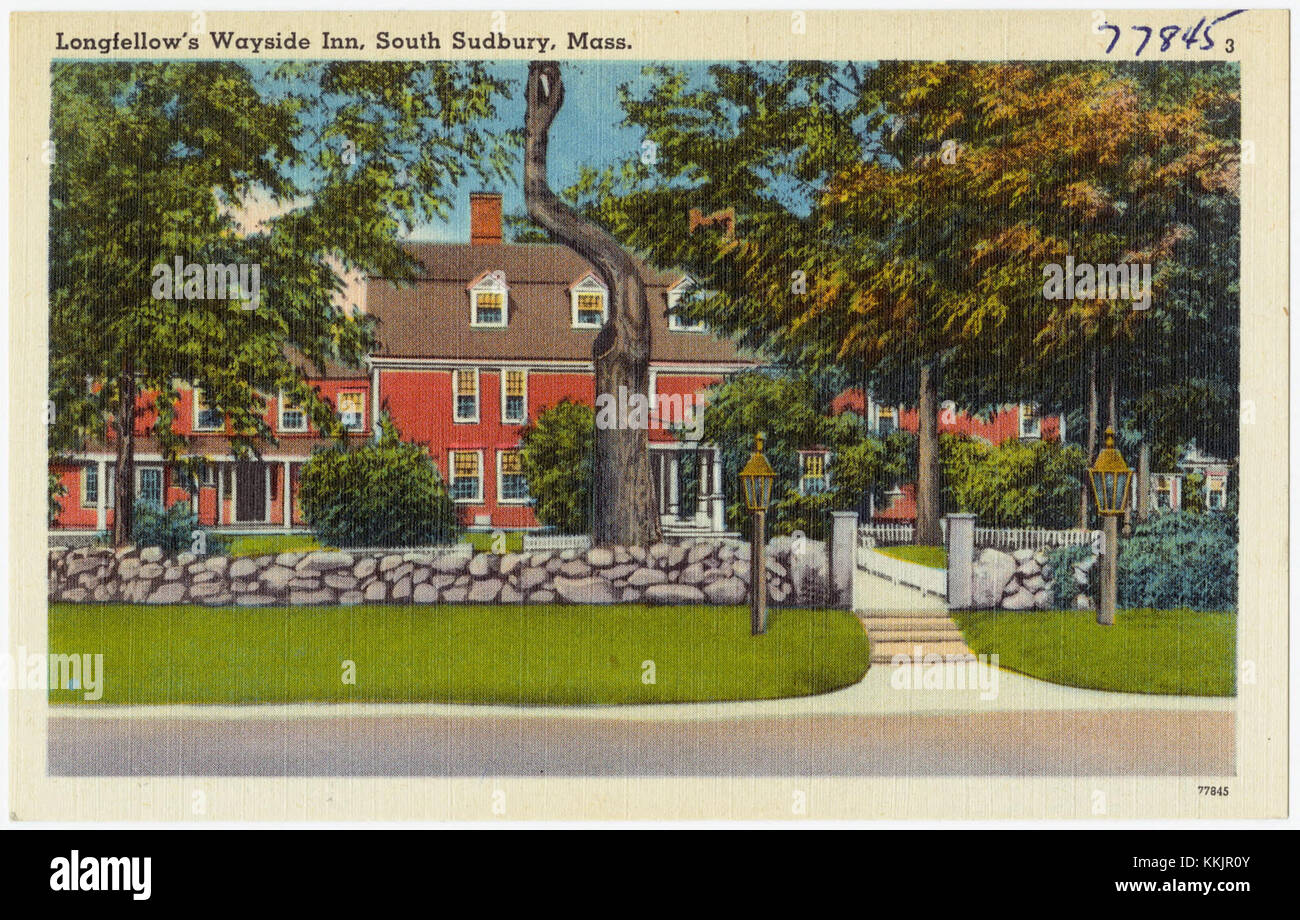 Longfellow's Wayside Inn, South Sudbury, Mass (77845 Stock Photo Alamy