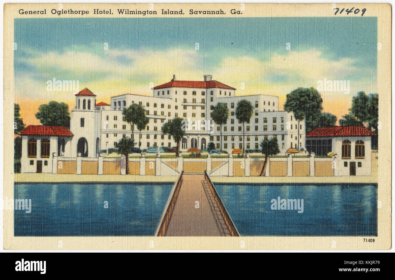 General Oglethorpe Hotel, Wilmington Island, Savannah, Ga. (8367062497 Stock Photo Alamy