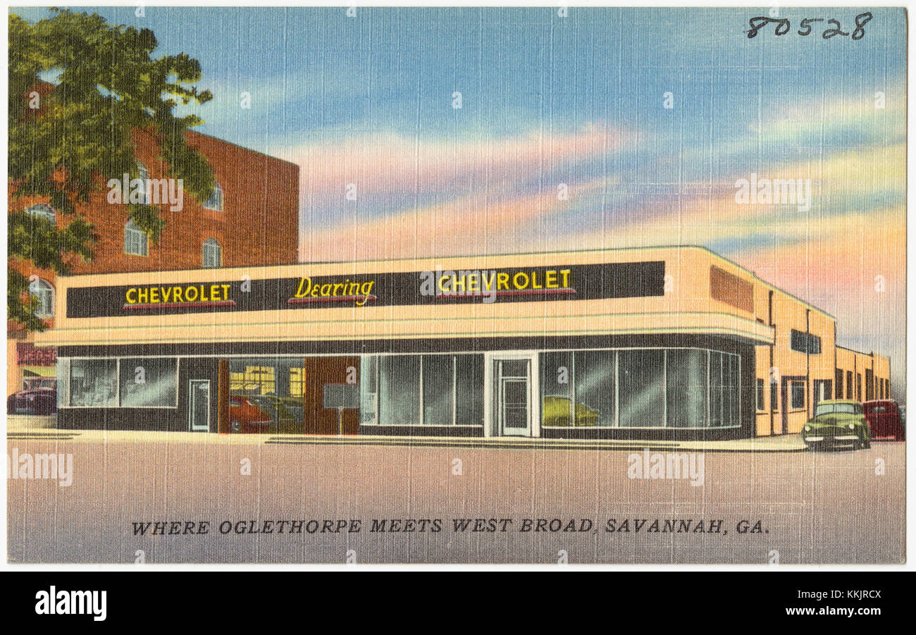 Dearing Chevrolet where Oglethorpe meets West Broad, Savannah, Ga