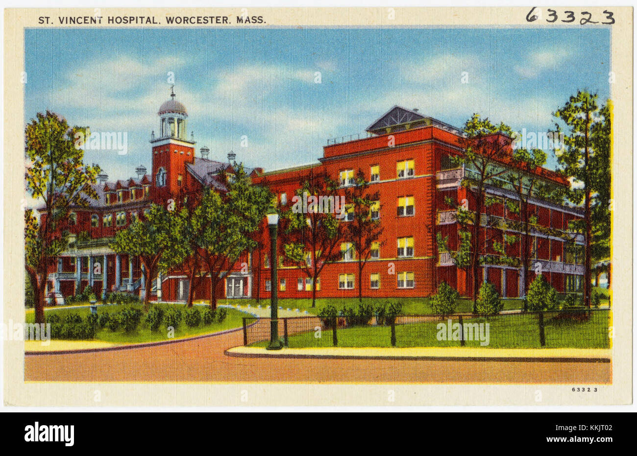 St. Vincent Hospital, Worcester, Mass (63323 Stock Photo Alamy