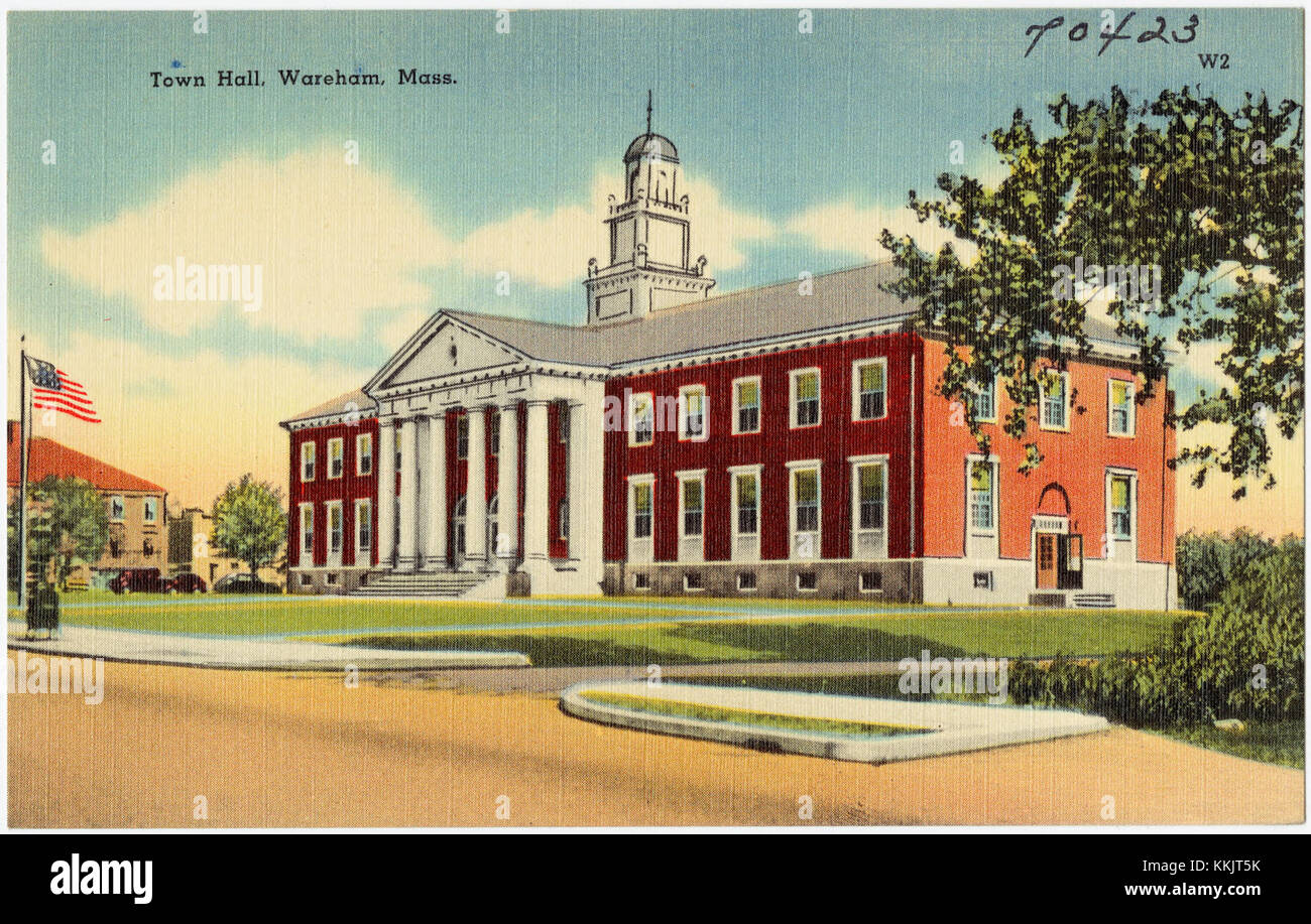 Town hall, Wareham, Mass (70423 Stock Photo Alamy