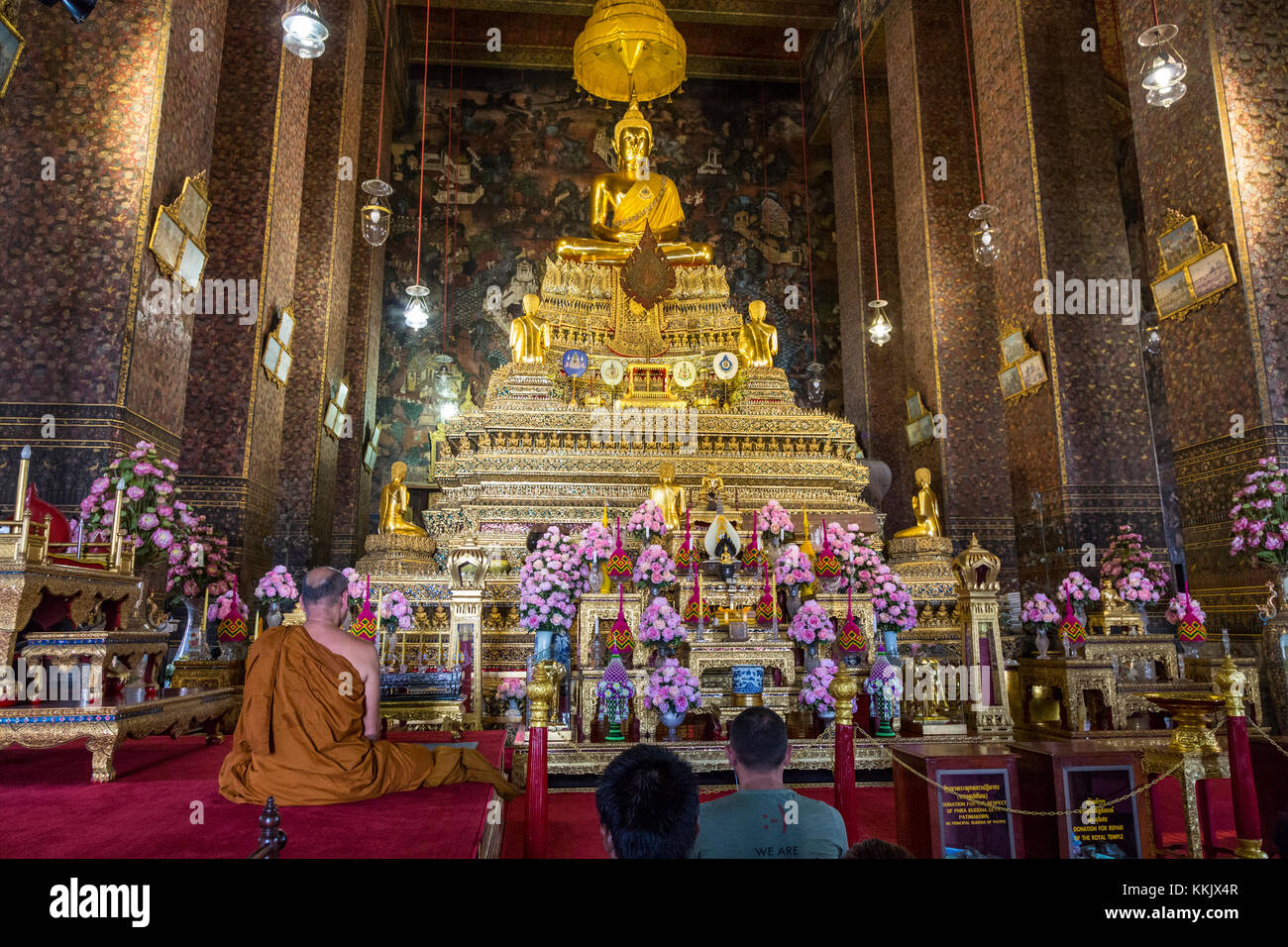 Bangkok, Thailand.  The Phra Ubosot (Ordination Hall) of the Wat Pho Temple Complex. Stock Photo
