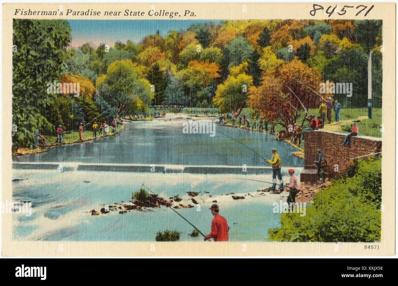 Fisherman's Paradise near State College, Pa (84571 Stock Photo Alamy
