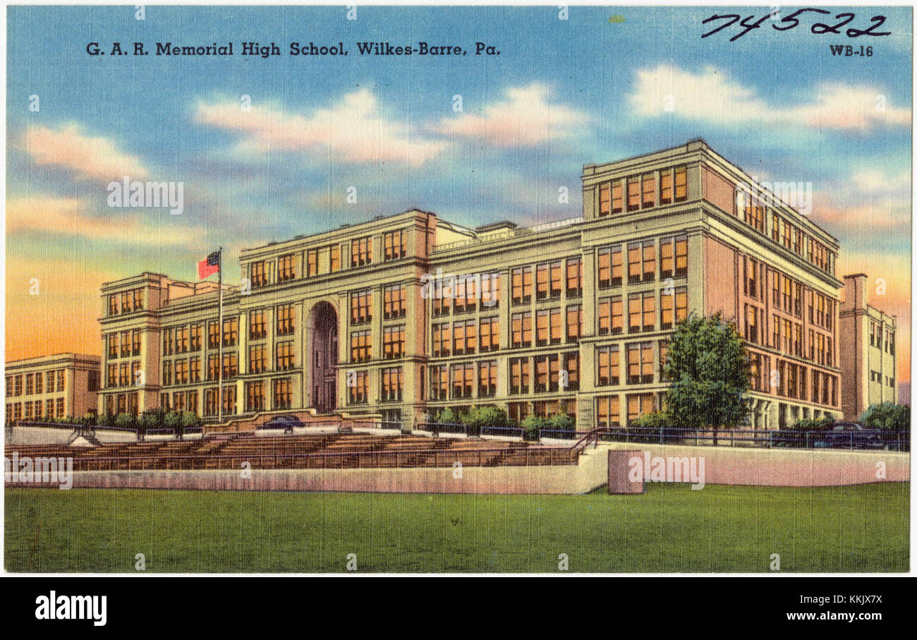 G. A. R. Memorial High School, WilkesBarre, Pa (74522 Stock Photo Alamy