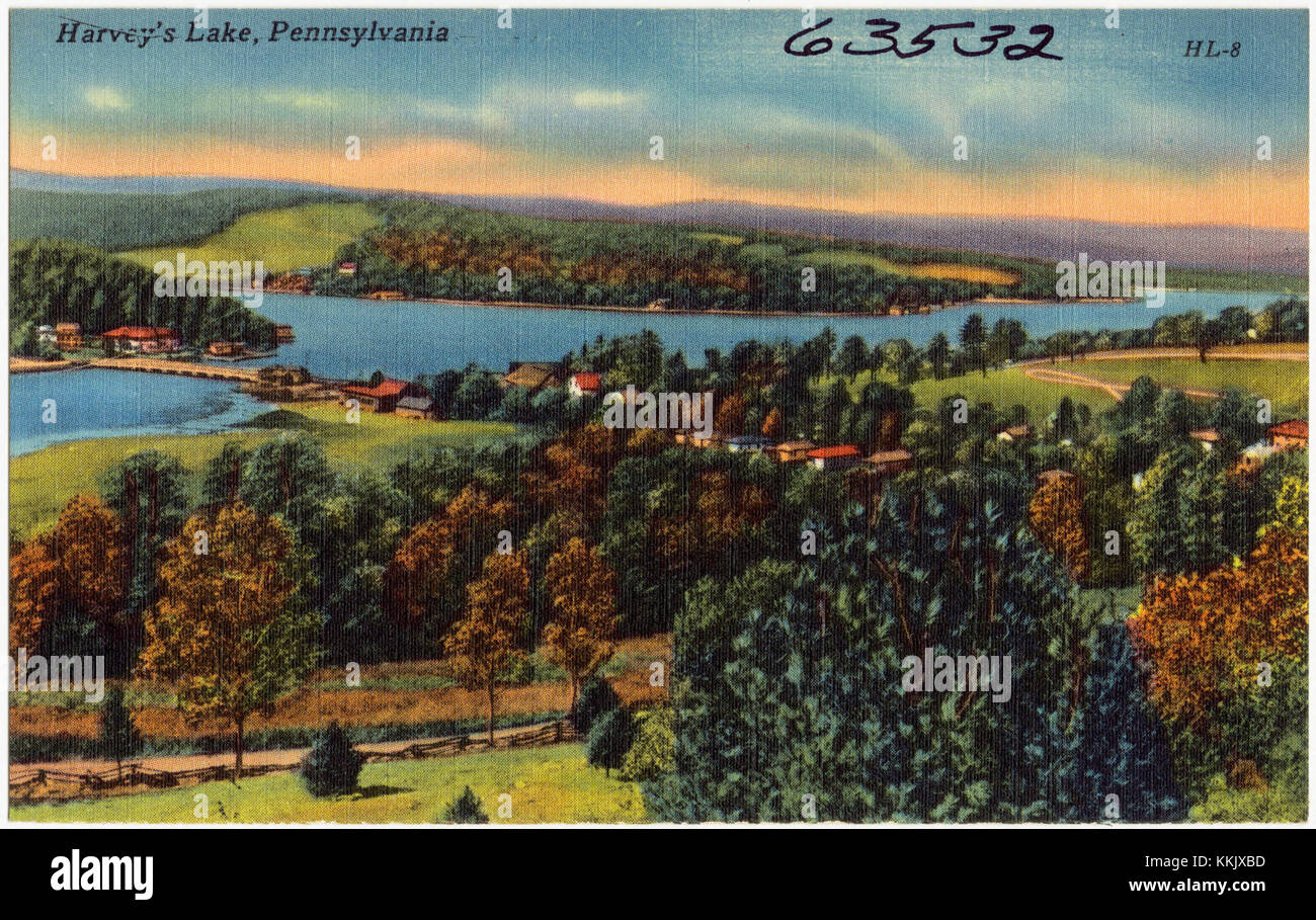 Harvey's Lake, Pennsylvania (63532 Stock Photo Alamy