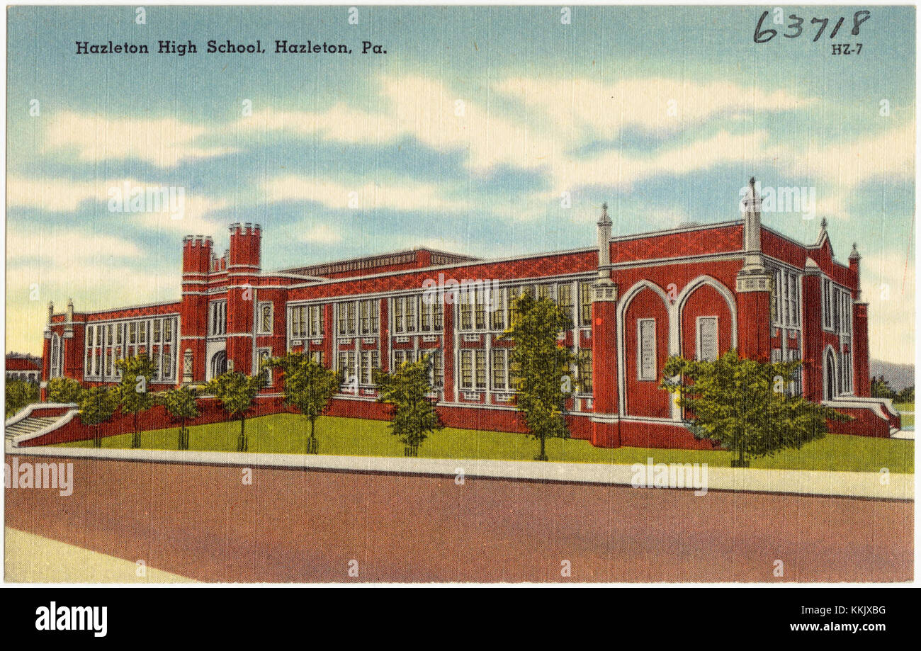 Hazelton High School, Hazelton, Pa (63718 Stock Photo Alamy