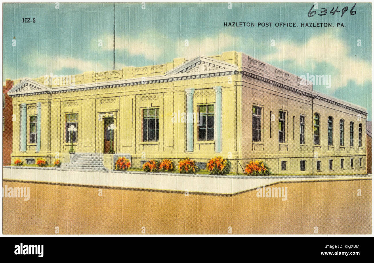 Hazelton Post Office, Hazelton, PA (63496 Stock Photo - Alamy