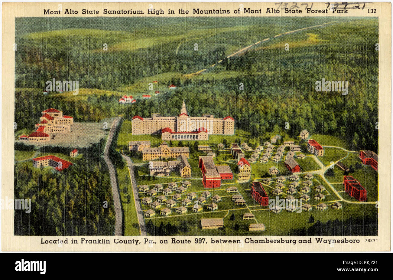 Mont Alto Sanatorium, high in mountains of Mont Alto State Forest Park
