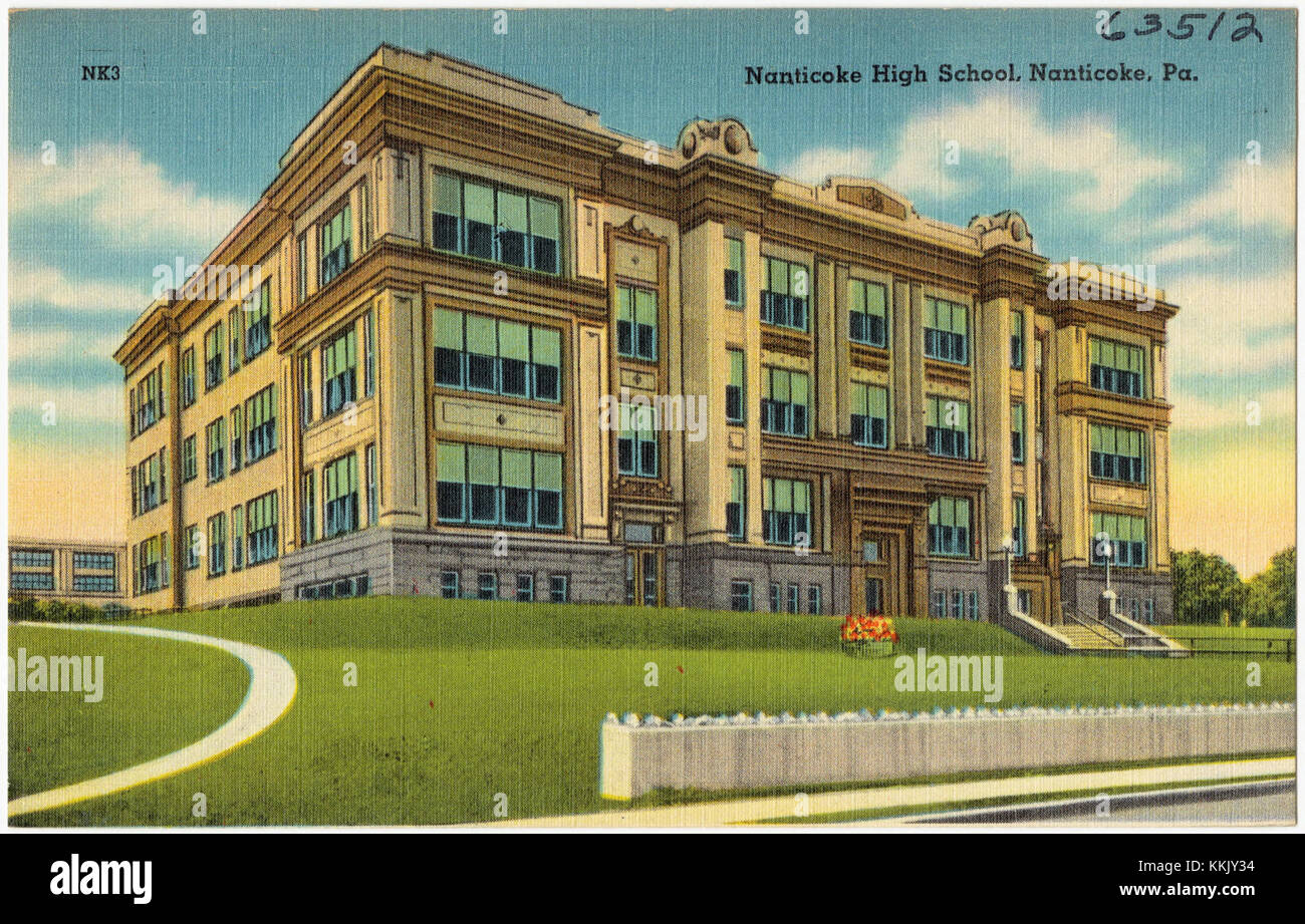 Nanticoke High School, Nanticoke, Pa (63512 Stock Photo Alamy