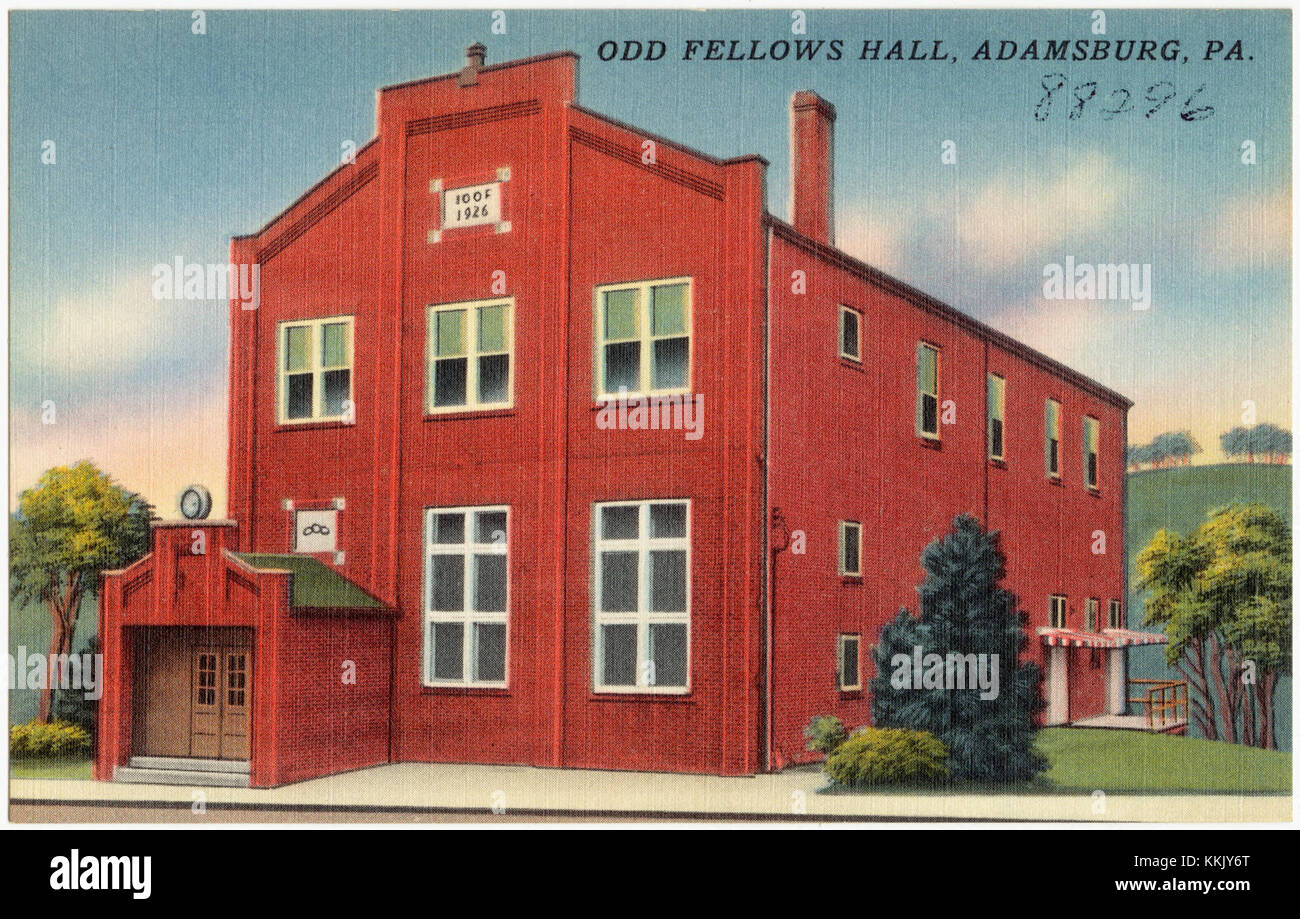Old Fellows Hall, Adamsburg, PA (88296 Stock Photo Alamy