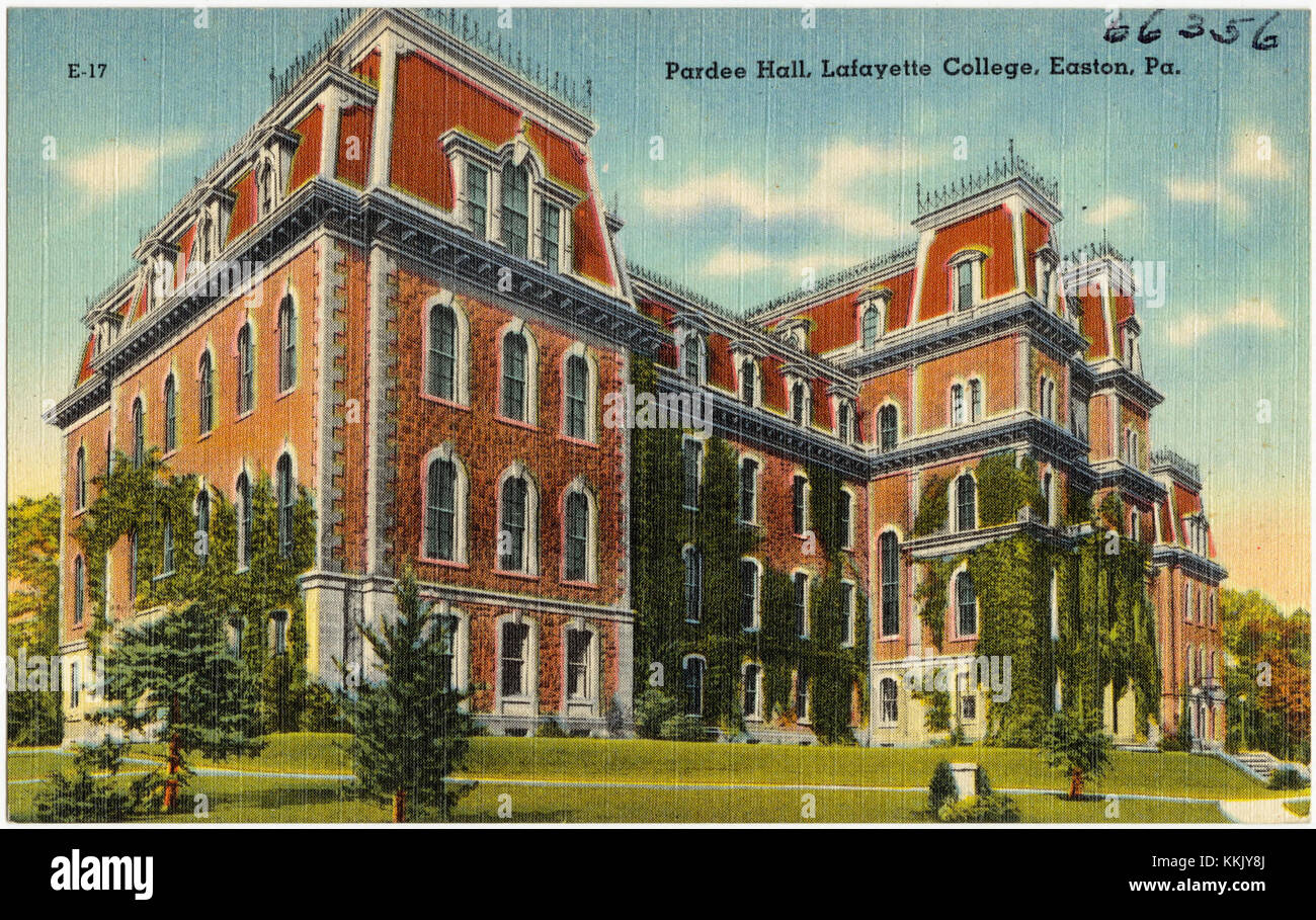 Pardee Hall, Lafayette College, Easton, Pa (66356 Stock Photo Alamy